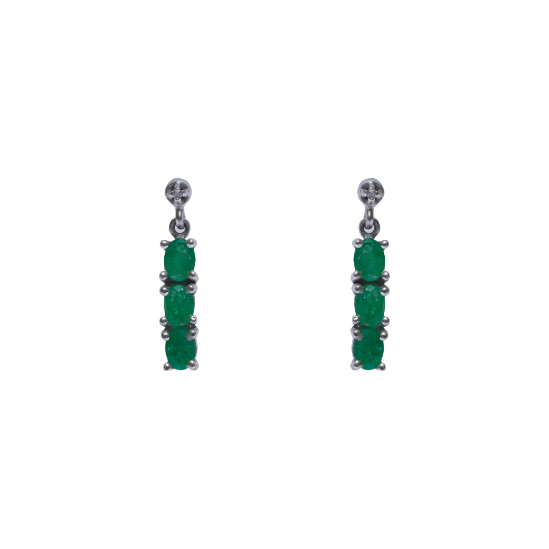 droplet gemstone earrings