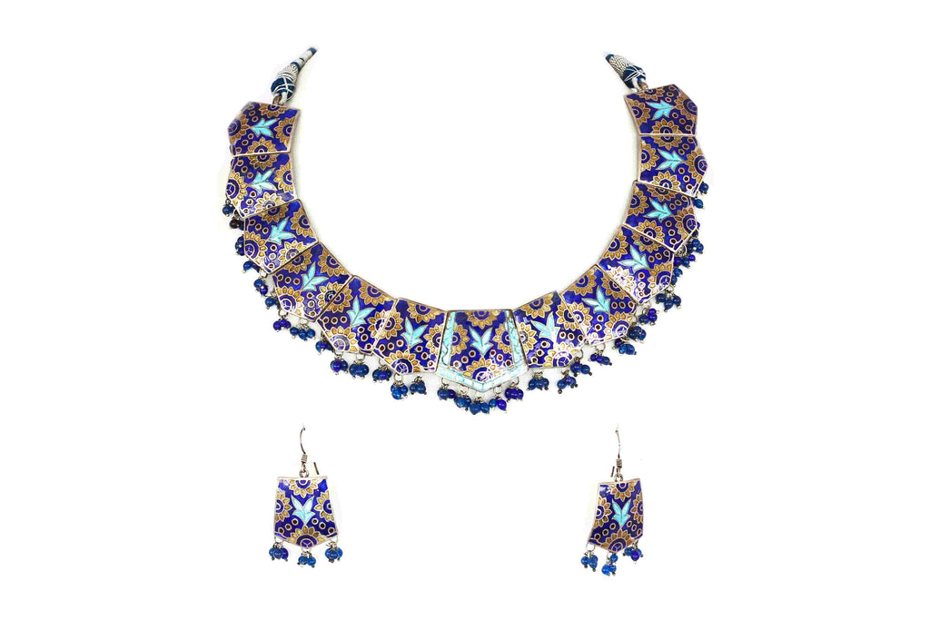 Enameled necklace set 1